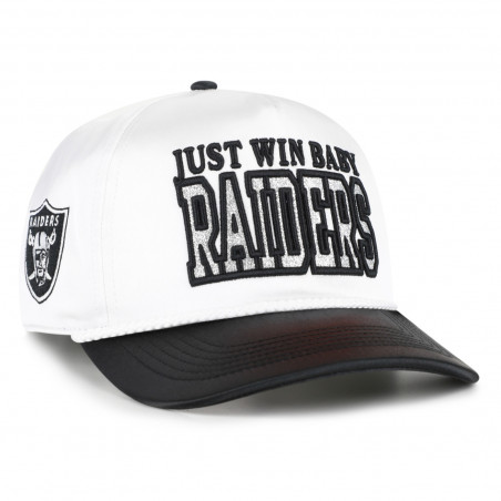 '47 Womens Raiders Just Win Baby Trendy Block Cap | Official Las Vegas Raiders Hat & Fan Gear