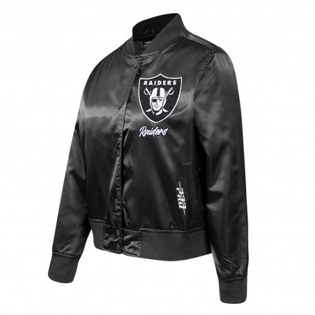PRO STANDARD WOMENS RAIDER NATION TEAM CRYSTALLINE SATIN JACKET