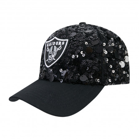 Pro Standard Womens Raiders Show Time Sequin Cap | Official Las Vegas Raiders Hat & Fan Gear