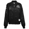 WEAR BY ERIN ANDREWS WOMENS LAS VEGAS RAIDERS PATCH BOMBER JACKET