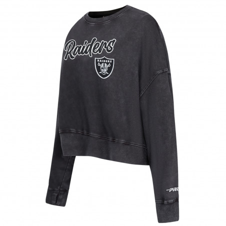 PRO STANDARD WOMENS RAIDERS TEAM CRYSTALLINE OVERDYE CREWNECK SWEATSHIRT