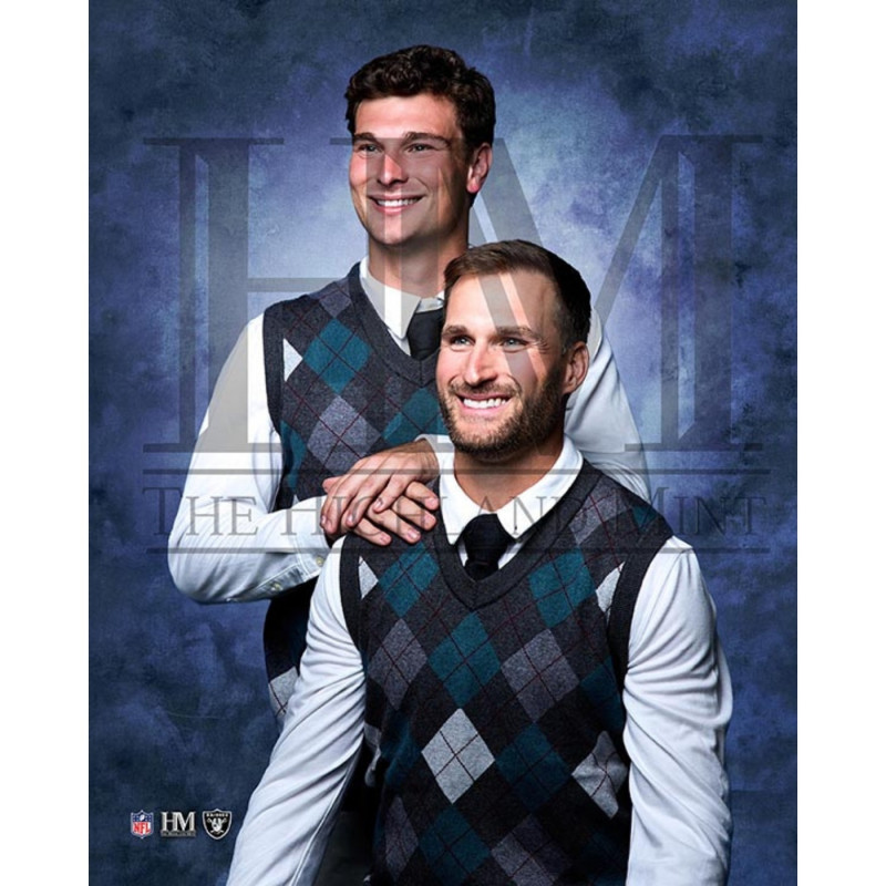 Las Vegas Raiders Kirk Cousins and Mendoza Best Friends 8x10 Photo | GameDay