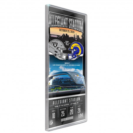 RAIDERS VS. RAMS 2026 GAME DAY ACRYLIC TICKET | Collectible | GameDay