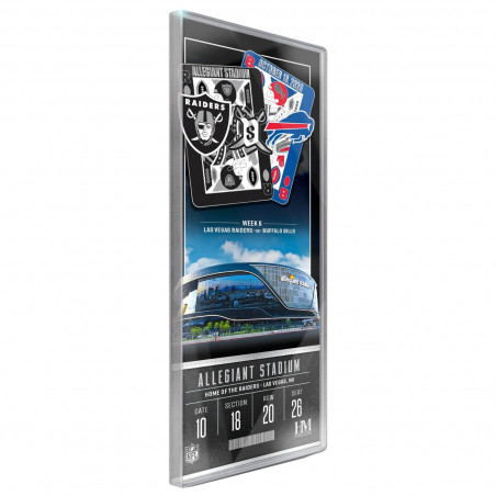 RAIDERS VS. BILLS 2026 GAME DAY ACRYLIC TICKET | Collectible | GameDay