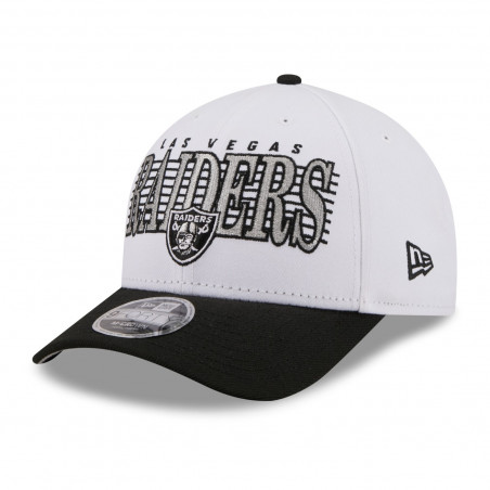 NEW ERA LAS VEGAS RAIDERS 9FORTY M-CROWN LOYAL WHITE TWO TONE CAP