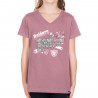 Raiders New Era Girls Flip Sequin V-Neck Tee T-Shirt | GameDay | Gear