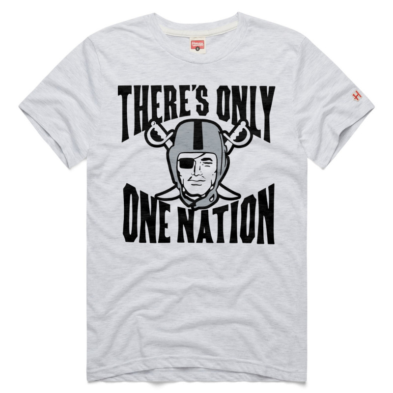 HOMAGE RAIDERS THERE'S ONLY ONE NATION WHITE TEE