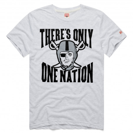 HOMAGE RAIDERS THERE'S ONLY ONE NATION WHITE TEE