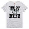 HOMAGE RAIDERS THERE'S ONLY ONE NATION WHITE TEE