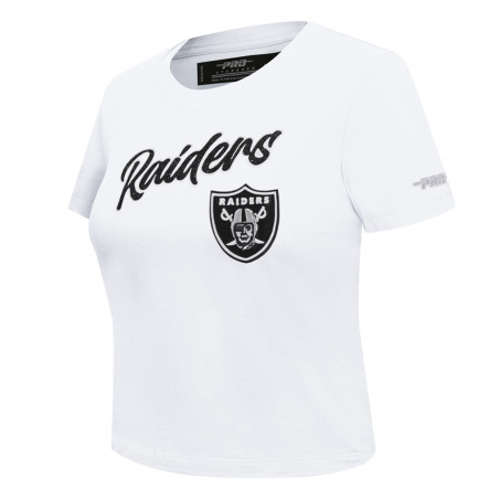 PRO STANDARD WOMENS RAIDERS TEAM CRYSTALLINE SLIM FIT TEE