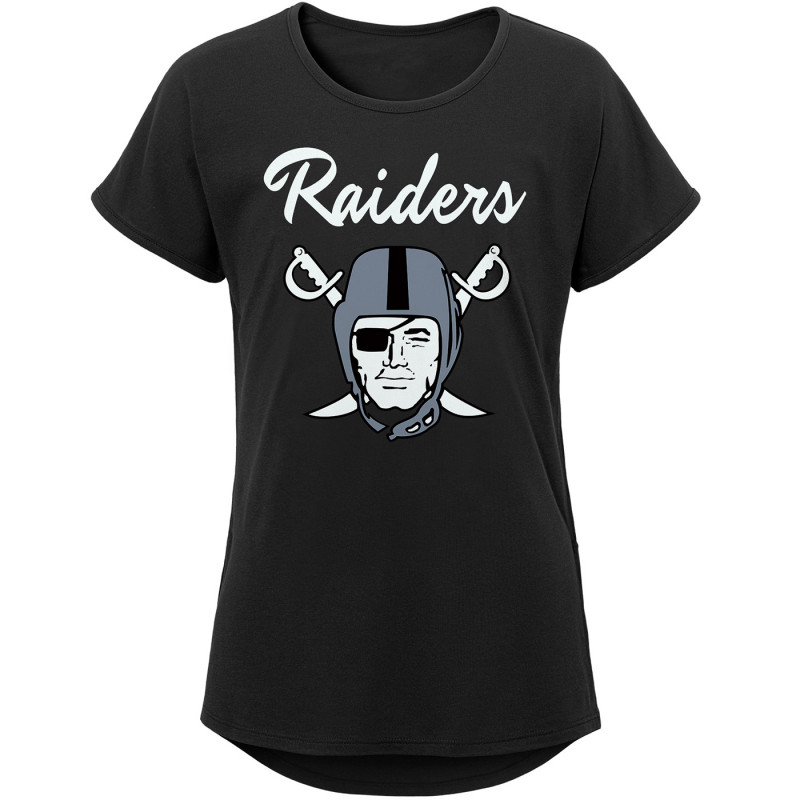 GIRLS YOUTH RAIDERS PIRATE LOGO TEE