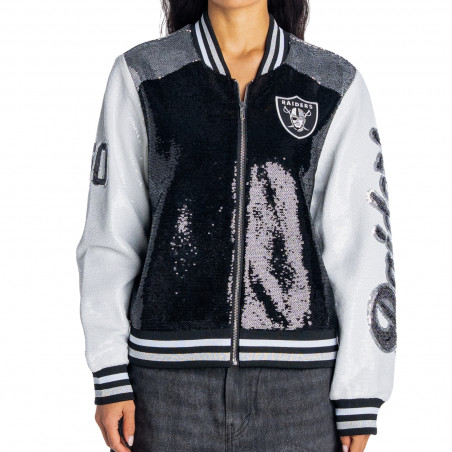 WOMENS RAIDERS SEQUIN JACKET | Raiders Outerwear | GameDay