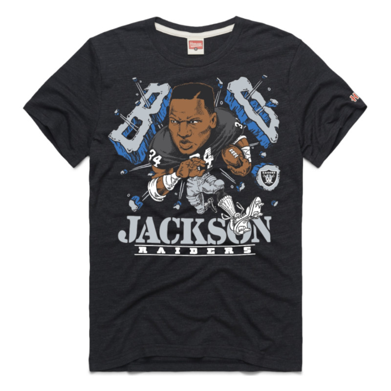 HOMAGE RAIDERS BO JACKSON BURST GRAPHIC TEE | Raiders Gear | GameDay