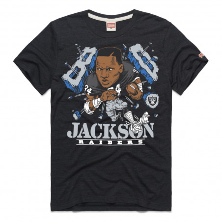 HOMAGE RAIDERS BO JACKSON BURST GRAPHIC TEE | Raiders Gear | GameDay