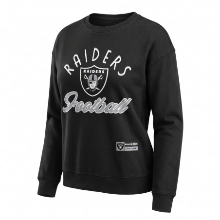 ICER WOMENS RAIDERS STICK TO THE SCRIPT CREWNECK SWEATSHIRT