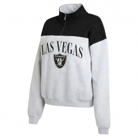 WEAR BY ERIN ANDREWS WOMENS LAS VEGAS RAIDERS COLORBLOCK HALF-ZIP | GameDay