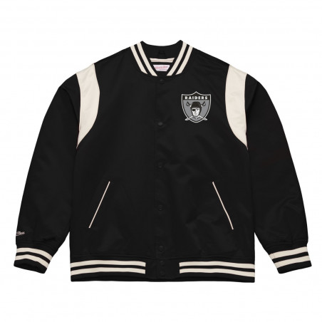 MITCHELL & NESS RAIDERS RETRO ROOTS LIGHTWEIGHT SATIN JACKET