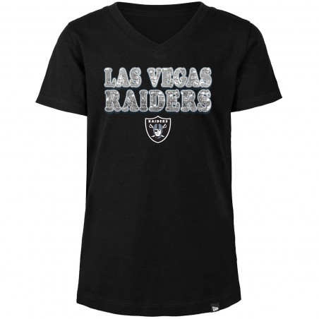 NEW ERA GIRLS LAS VEGAS RAIDERS FLIP SEQUIN TEE