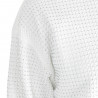 WOMENS RAIDERS RHINESTONE MESH OVERLAY CREWNECK SWEATSHIRT