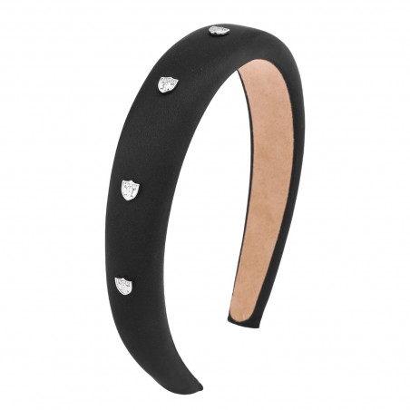 WOMENS RAIDERS SATIN LOGO HEADBAND