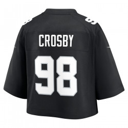 NIKE WOMENS RAIDERS MAXX CROSBY CROPPED GAME JERSEY