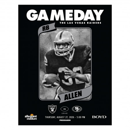 LAS VEGAS RAIDERS 2026 PRESEASON GAME DAY PROGRAM VS. 49ERS