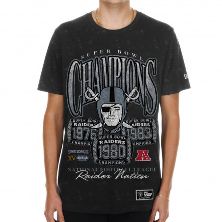 NEW ERA RAIDERS CHAMPION RINGS TEE