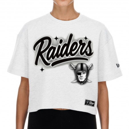 NEW ERA WOMENS RAIDERS SPRAYPAINT TEE