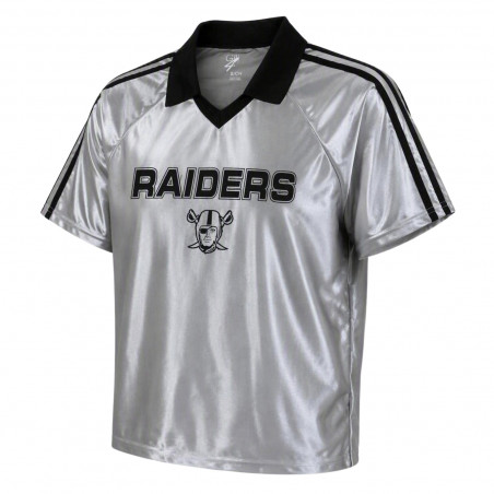 WOMENS RAIDERS MONEY BALL SATIN TEE