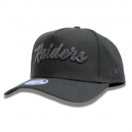 NEW ERA WOMENS RAIDERS 9FORTY RHINESTONE SCRIPT CAP