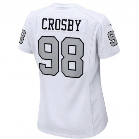 NIKE WOMENS RAIDERS MAXX CROSBY COLOR RUSH GAME JERSEY