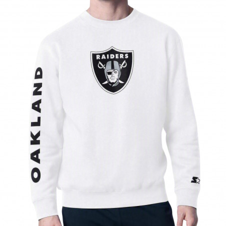 STARTER OAKLAND RAIDERS SHIELD LOGO LONG SLEEVE TEE