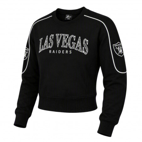 WOMENS LAS VEGAS RAIDERS STRATEGY CROPPED CREWNECK SWEATSHIRT