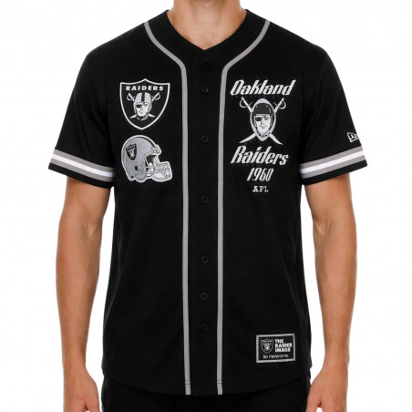 NEW ERA OAKLAND RAIDERS PIRATE MESH BASEBALL FASHION JERSEY
