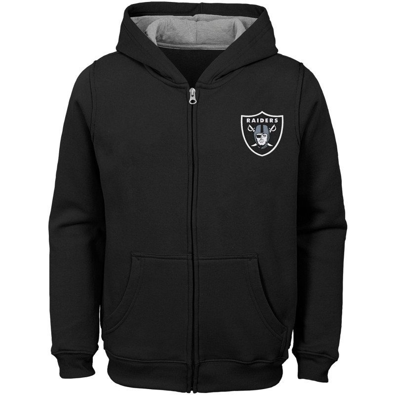 Juvenile Raiders Prime Time Full-Zip Hoodie | Official Raiders Juvenile Hoodie Sale