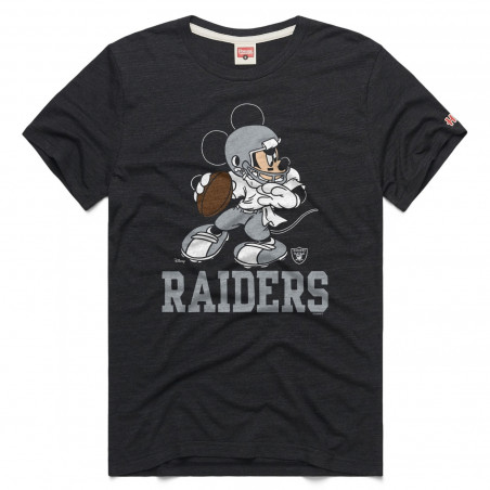 HOMAGE UNISEX RAIDERS MICKEY MOUSE QUARTERBACK TEE