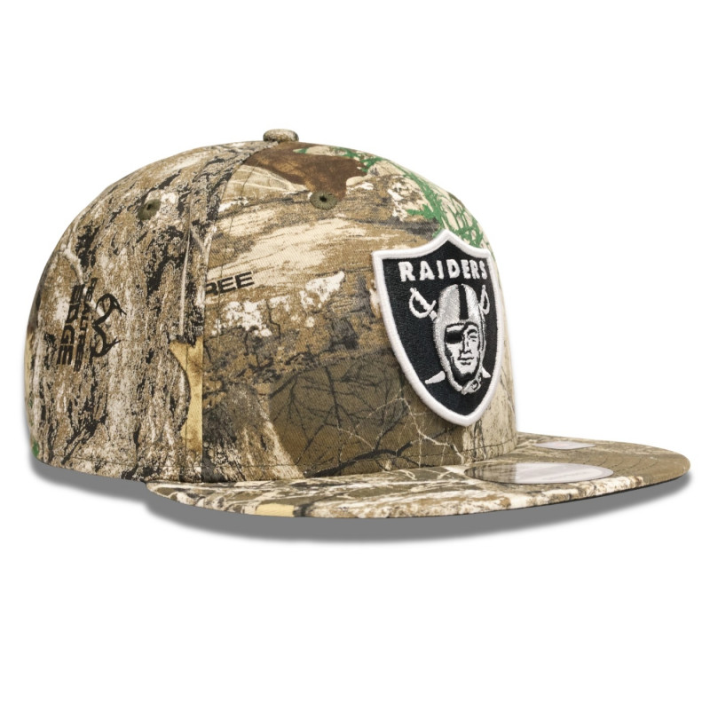 NEW ERA RAIDERS 9FIFTY REALTREE SHIELD CAP