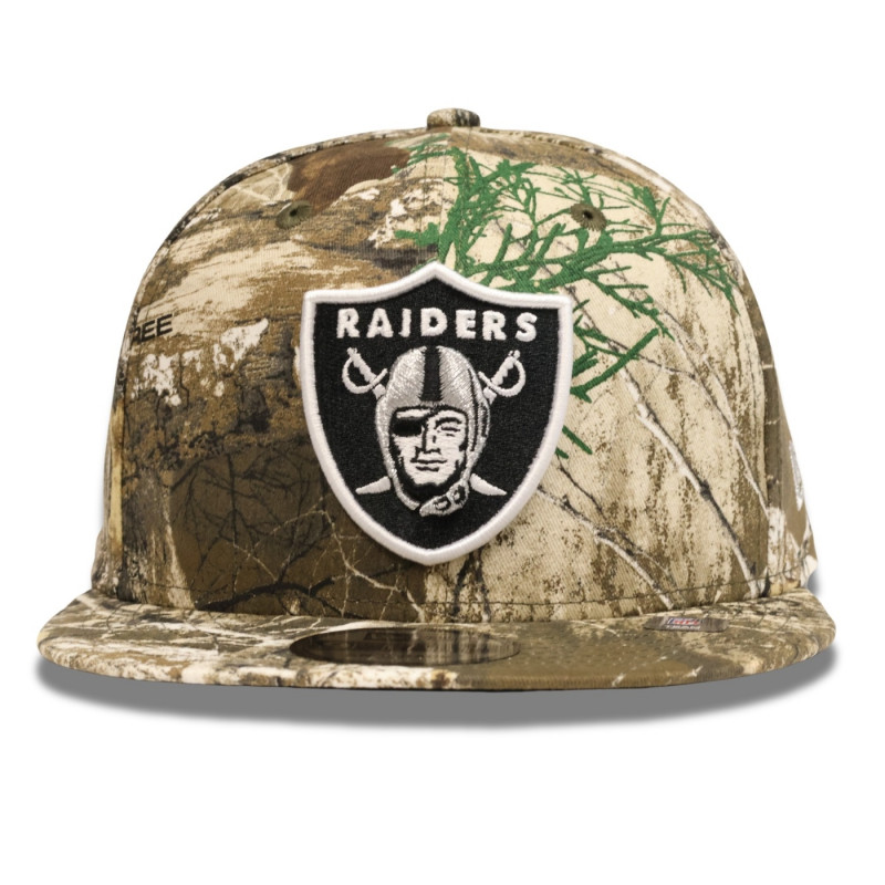 NEW ERA RAIDERS 9FIFTY REALTREE SHIELD CAP