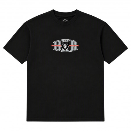 BORN X RAISED LAS VEGAS RAIDERS BLOCKLETTER TEE