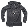 GIRLS JUVENILE RAIDERS BURN OUT HOODIE