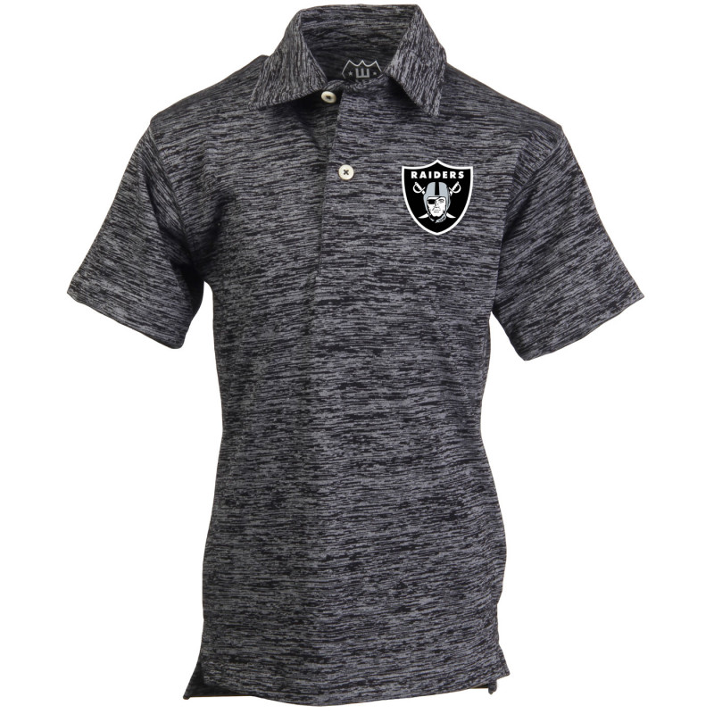 RAIDERS YOUTH CLOUDY YARN SHORT SLEEVE POLO