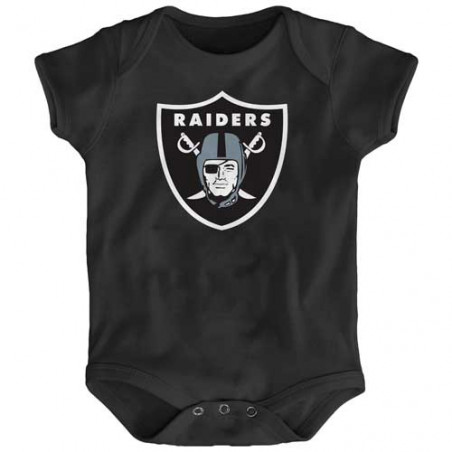 NEWBORN RAIDERS SHIELD LOGO ONESIE