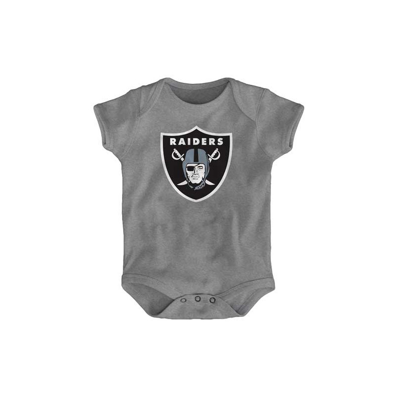 NEWBORN RAIDERS SHIELD LOGO ONESIE