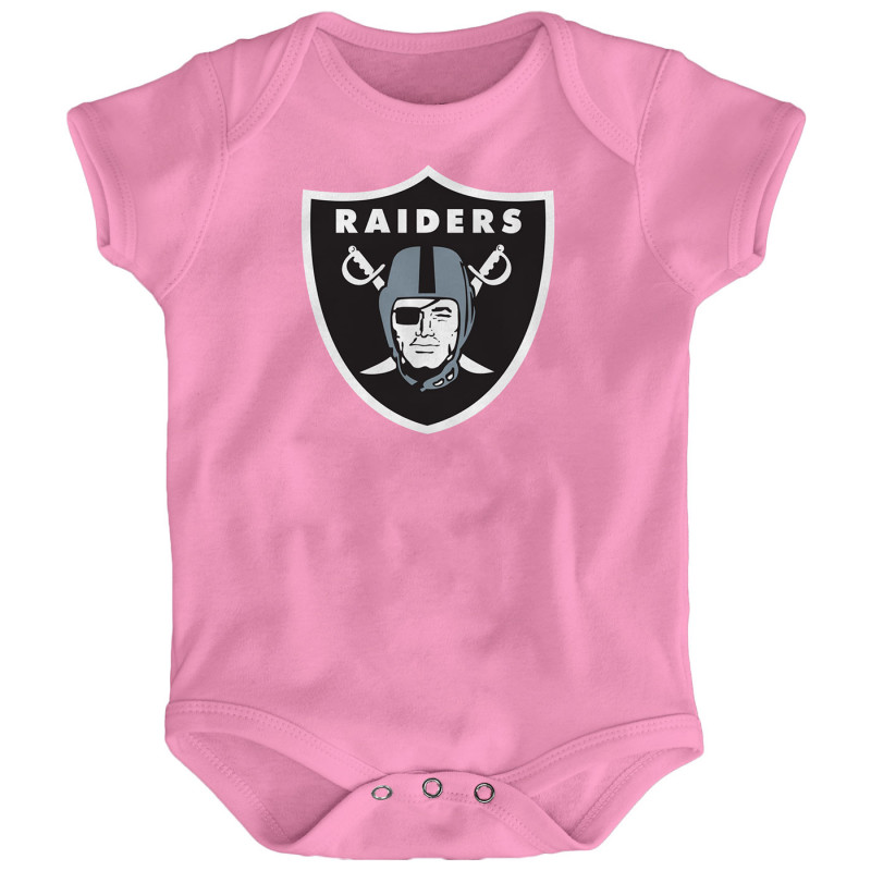 NEWBORN RAIDERS SHIELD LOGO ONESIE
