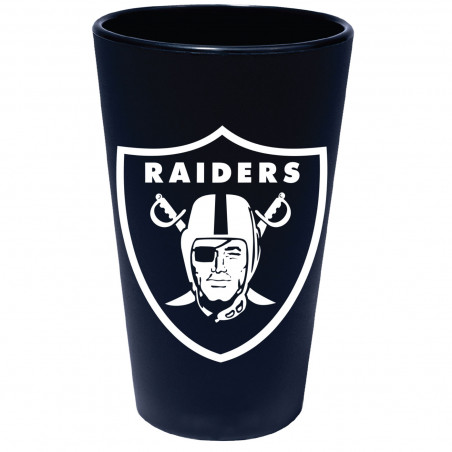 RAIDERS WHITE 16OZ SILICONE PINT GLASS