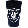 RAIDERS WHITE 16OZ SILICONE PINT GLASS