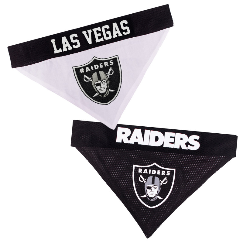 LAS VEGAS RAIDERS REVERSIBLE PET BANDANA