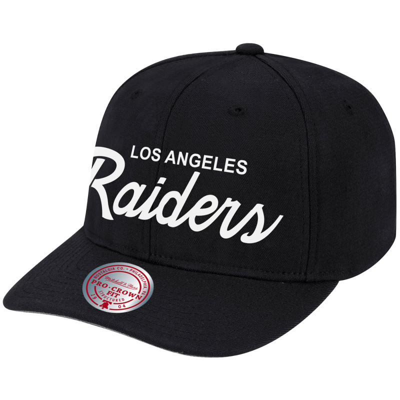MITCHELL & NESS LOS ANGELES RAIDERS PRO CROWN SCRIPT CAP