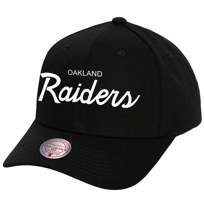 MITCHELL & NESS 2024 OAKLAND RAIDERS PRO CROWN SCRIPT CAP