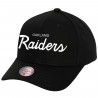 MITCHELL & NESS 2024 OAKLAND RAIDERS PRO CROWN SCRIPT CAP